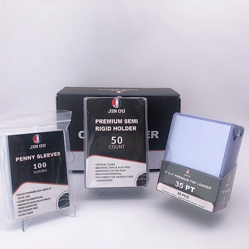 Hot-selling Semi-rigid PVC Card Saver Baseball Card holder JO-AM-002