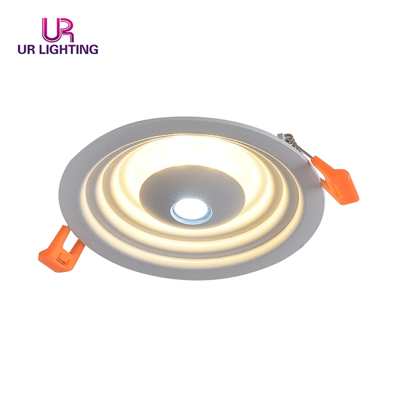 Hot selling cct change white color led panel light round recessed 6 + 3W ceiling indoor lighting