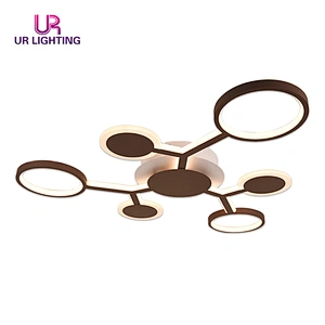 Simply modern style chandelier iron acrylic home living room led ceiling lamp