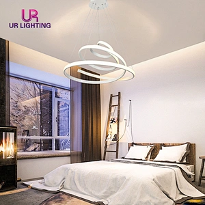 2020 New Design Indoor Dining  For Kitchen Room Home White Decorative Fancy Led Pendant Lamp