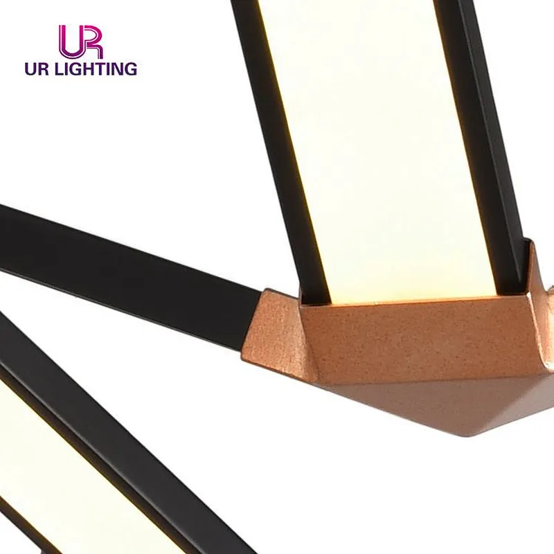 Top Quality Wrought Iron Creative Hanging Modern Simple Home Led Chandelier Pendant Light