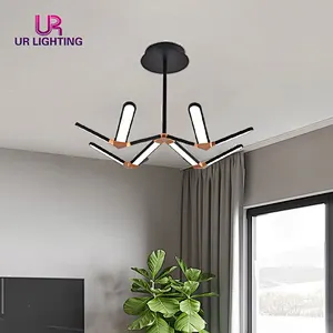 Top Quality Wrought Iron Creative Hanging Modern Simple Home Led Chandelier Pendant Light