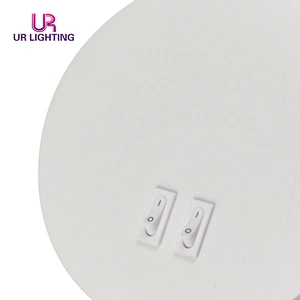 Modern design spot light white black aluminum iron bedroom hotel room round 7w led wall lamp