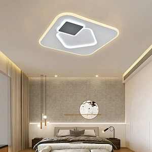 Top supplier modern square aluminum home living room bedroom led ceiling light