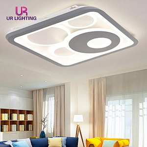Fashion Modern simple square decorative bedroom home interior Led Ceiling Light