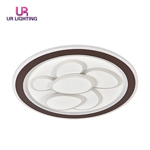 New design 55W aluminum acrylic modern dimmable bedroom home round led ceiling lamp