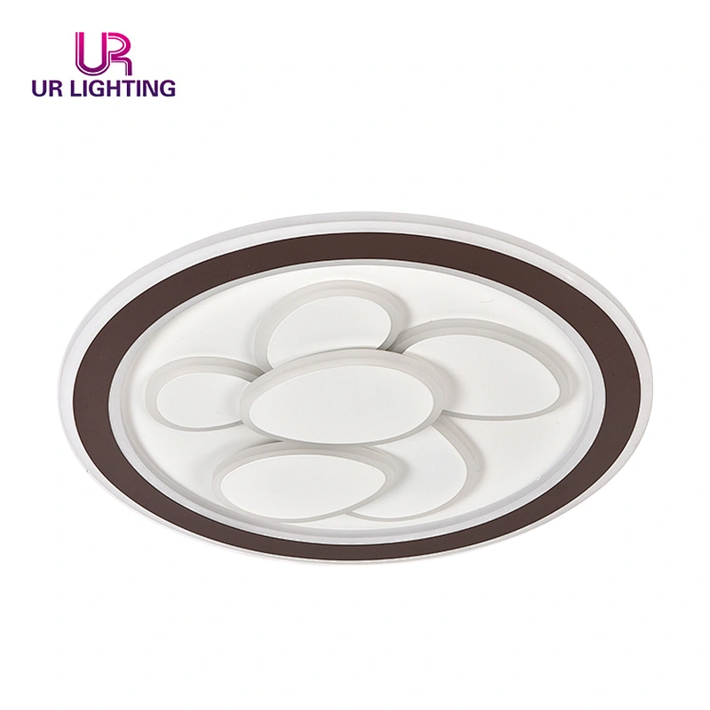 New design 55W aluminum acrylic modern dimmable bedroom home round led ceiling lamp