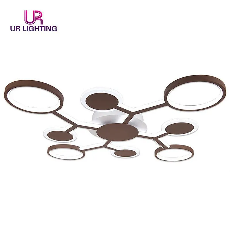 Hot Sale New Design Living Room Dining Room Modern Iron Acrylic Led Ceiling Lamp