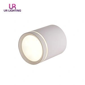 European minimalist style black white surface mounted ceiling 5w round LED downlights