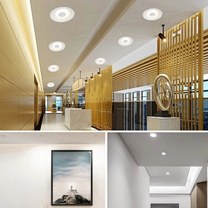 Promotional simple modern home decoration lamp white color 15w + 7w led panel light