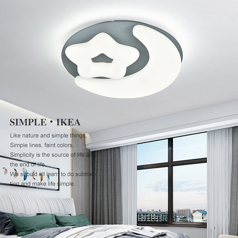 New design white Rotational moulding 2.4G dimmable led ceiling lamp for bedroom living room