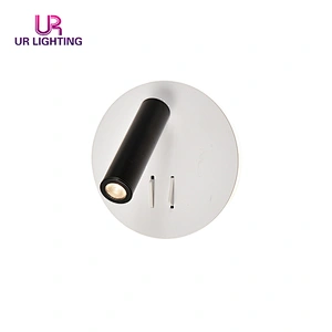 Hot Selling Black White Home Decorative 7W Round Spotlight LED Wall Light
