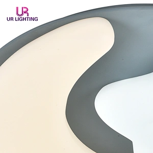 New design white Rotational moulding 2.4G dimmable led ceiling lamp for bedroom living room