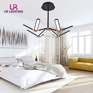 Top Quality Wrought Iron Creative Hanging Modern Simple Home Led Chandelier Pendant Light