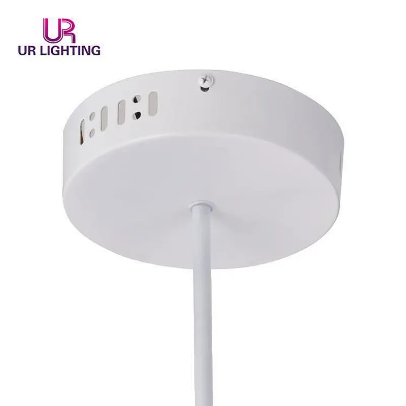 New Design Hanging Luxury Aluminum Acrylic White Concise Led Chandelier