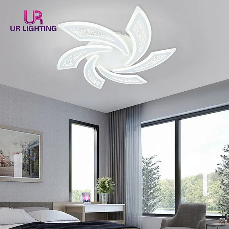 Nordic Simplicity Iron Acrylic Indoor Residential Modern Art Unique Led Ceiling Light
