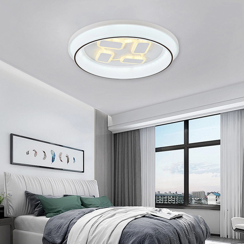 High quality fancy design home decoration round modern decor led ceiling lamp