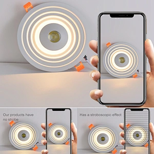 Factory price Dual double color 18+8w ceiling embedded round led panel light