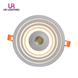 Promotional simple modern home decoration lamp white color 15w + 7w led panel light