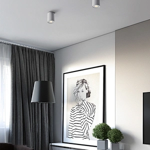 Simple Design surface mounted cylindrical aluminum 7W GU10 LED downlights