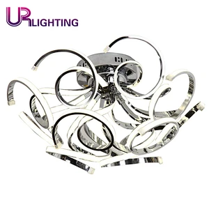 White Modern Simple Flower Aluminum Fixtures LED Ceiling light For Bedroom