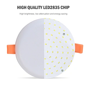 High bright Flat White Recessed Round 8 18 24 36 W Frameless Ceiling Slim Led Panel Light