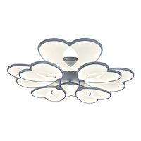 Factory Direct Sale Acrylic Led Chandelier Mounted Fixture For Living Room Flower Ceiling Lamp