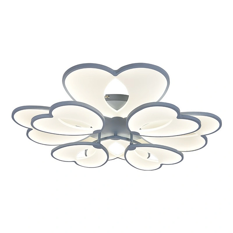 Factory Direct Sale Acrylic Led Chandelier Mounted Fixture For Living Room Flower Ceiling Lamp