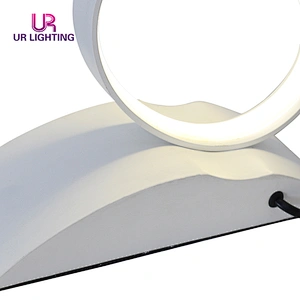China modern design bedroom table light contracted fashion white led desk lamp