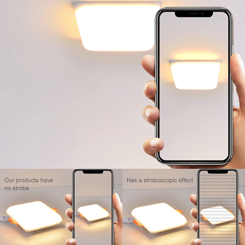 Minimalist modern 4000K 220v aluminum plastic 10w 18w 24w 36w round square panel led light
