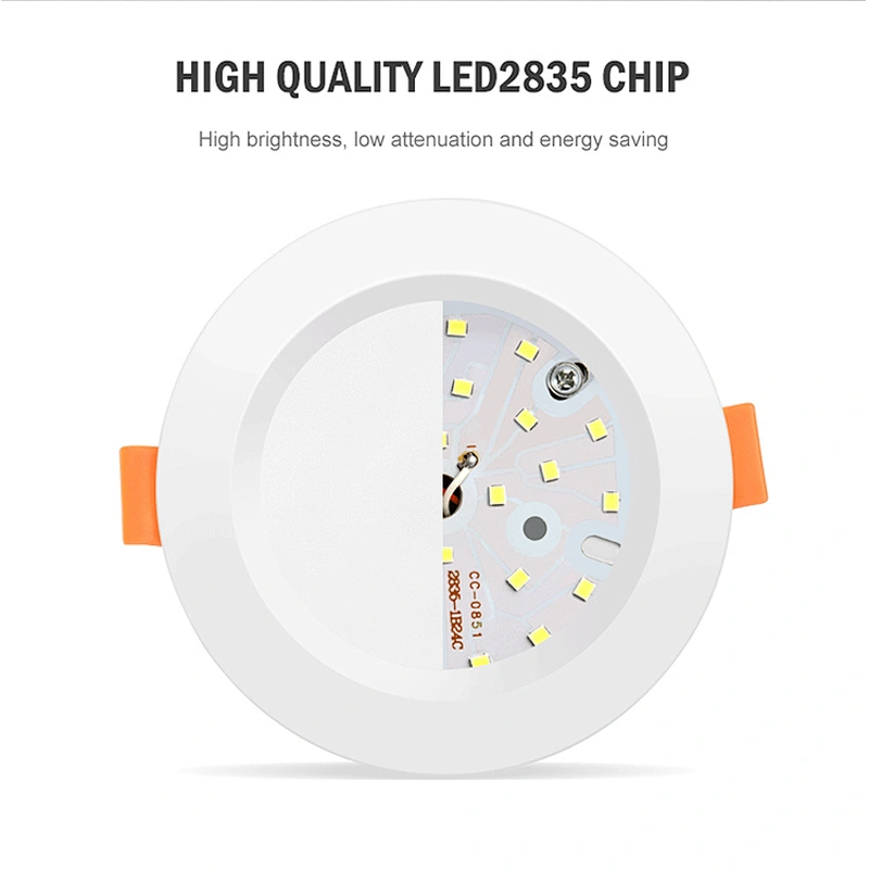 Factory Price Modern 220V Plastic Aluminum SMD 5W Ceiling Recessed Simple Led panel Light