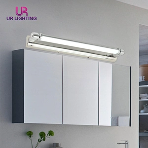 Factory price indoor white simple waterproof bathroom modern led mirror light