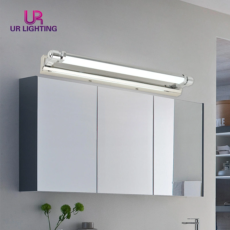 Factory price indoor white simple waterproof bathroom modern led mirror light