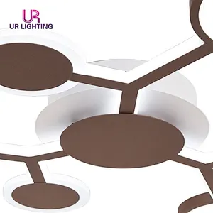 Hot Sale New Design Living Room Dining Room Modern Iron Acrylic Led Ceiling Lamp