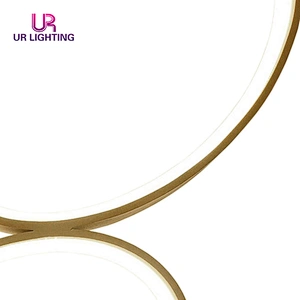 Italian style luxury white hotel living room ring modern led desk lamp