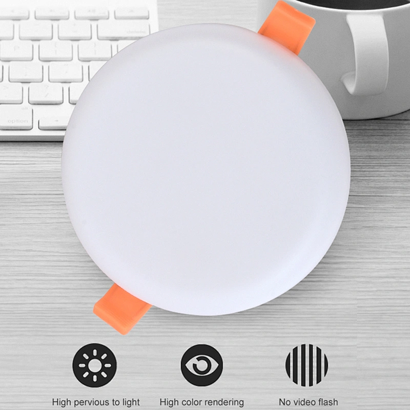 High bright Flat White Recessed Round 8 18 24 36 W Frameless Ceiling Slim Led Panel Light