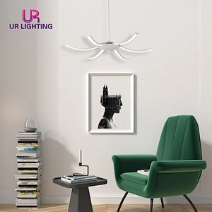 Classical exquisite modern design ceiling contemporary rustical white led chandelier light