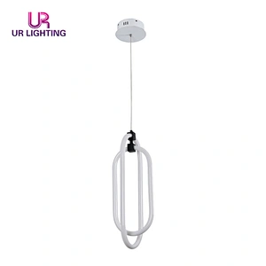Modern Design White Luminous Hanging Bedroom Kitchen LED Pendant Light