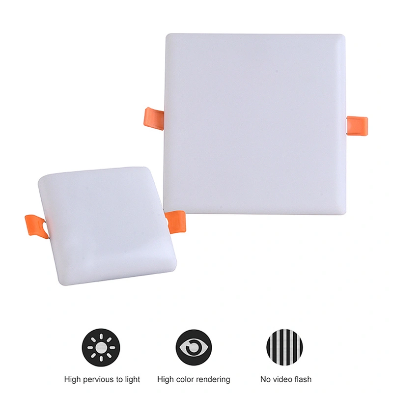 Minimalist modern 4000K 220v aluminum plastic 10w 18w 24w 36w round square panel led light