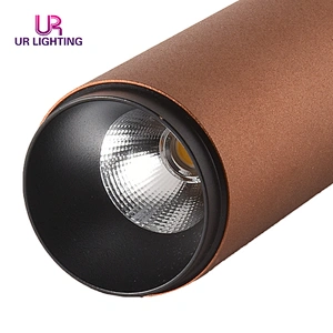 Aluminum housing surface round home shop office 10w spotlight led track light