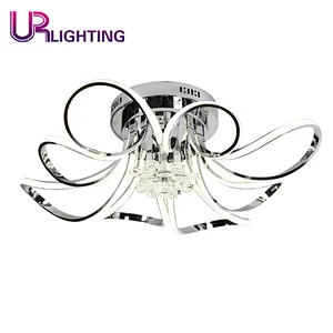 White Modern Simple Flower Aluminum Fixtures LED Ceiling light For Bedroom
