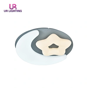 New design white Rotational moulding 2.4G dimmable led ceiling lamp for bedroom living room