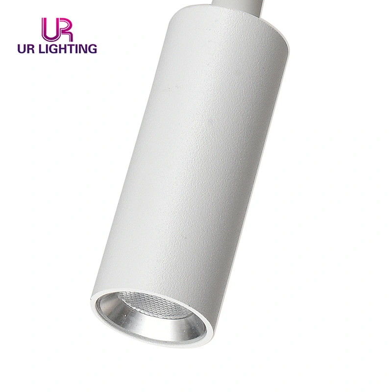 Modern design spot light white black aluminum iron bedroom hotel room round 7w led wall lamp