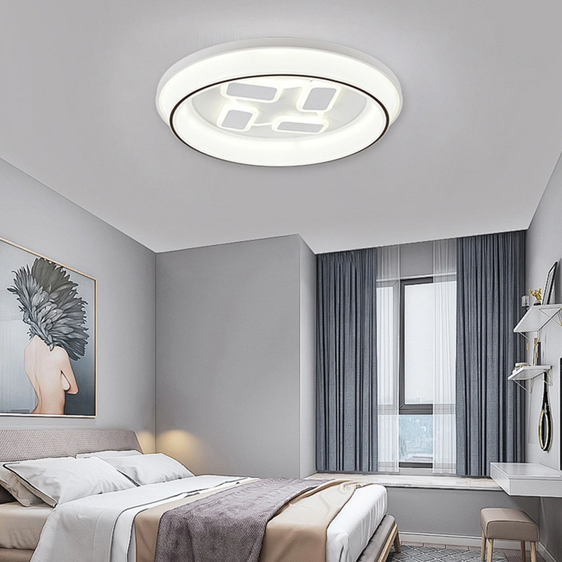 High quality fancy design home decoration round modern decor led ceiling lamp