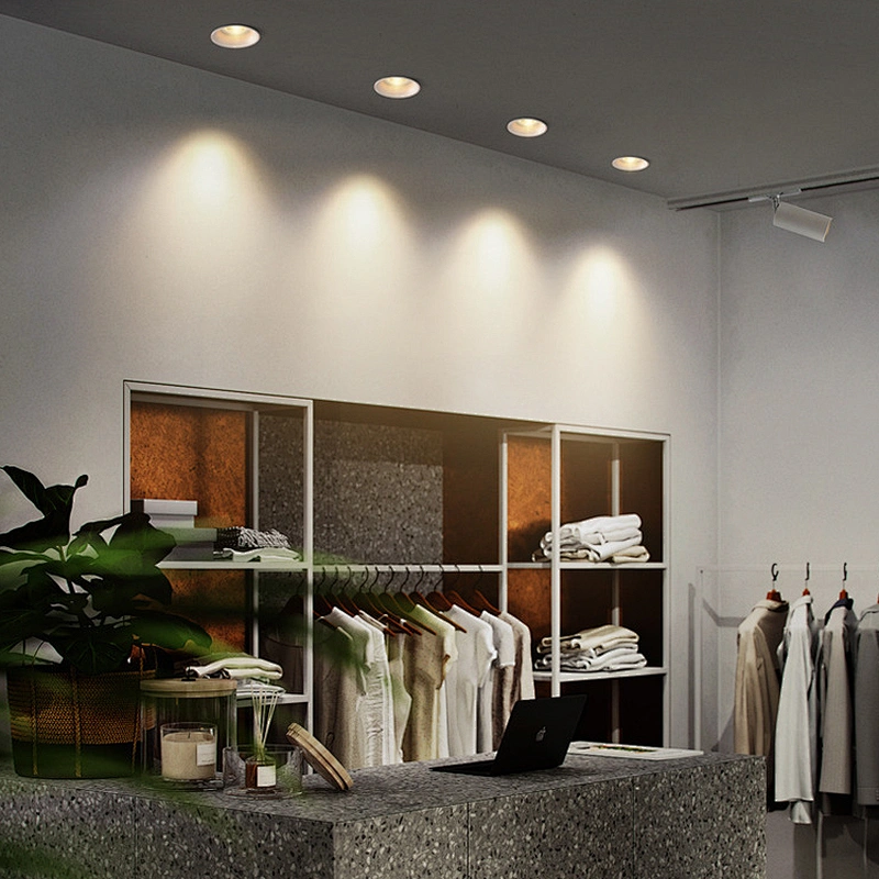 Ultra bright commercial adjustable 7W home decorative recessed mount LED ceiling spotlight