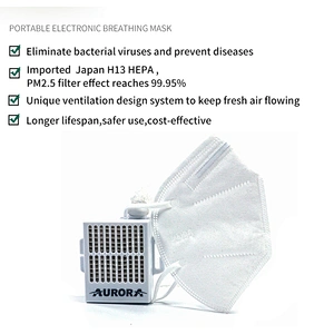 Aurora Electric Portable Smart Kn95 Face Masks Air Filter Material Roll With Purifier For Virus PM2.5