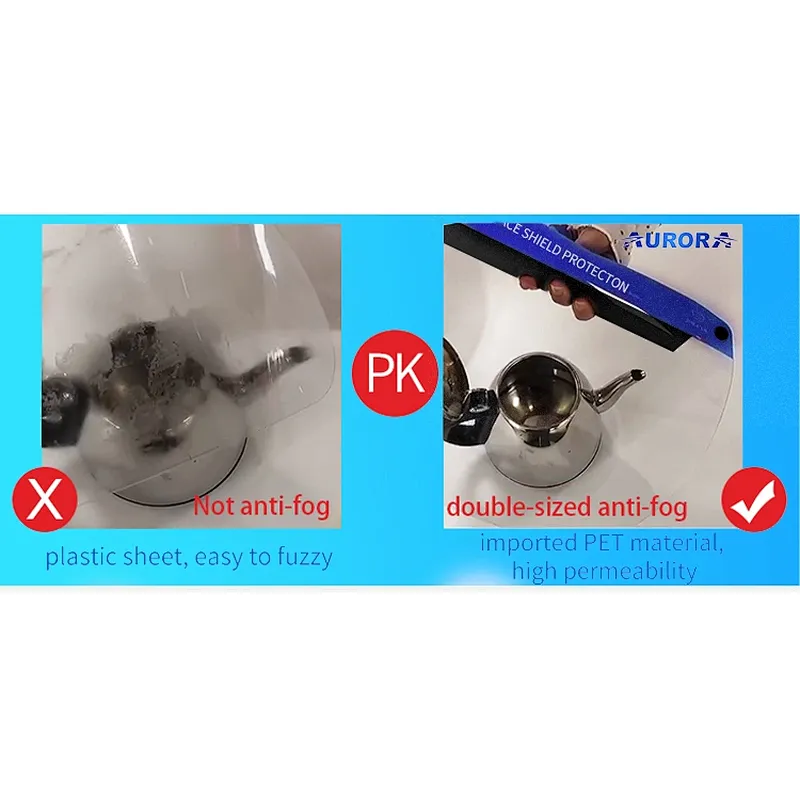 Aurora Anti-fog PET Lense Medical Protective Face Shields Double Protection