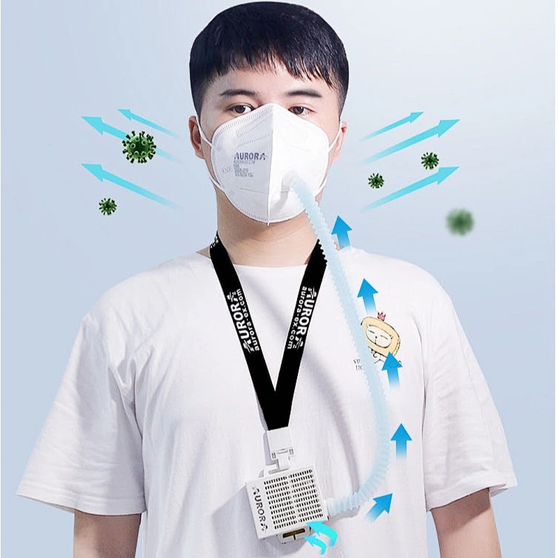 Aurora Ce Certification Electric Smart Face Mask Reusable Face Masks 5 Layers Protection PM2.5