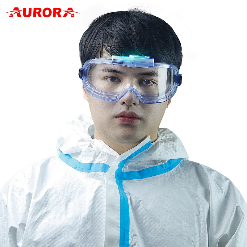 2020 New Patent Air Purifier Anti Fog Safety Glasses Electronic Zero Fog Goggles For Hospital