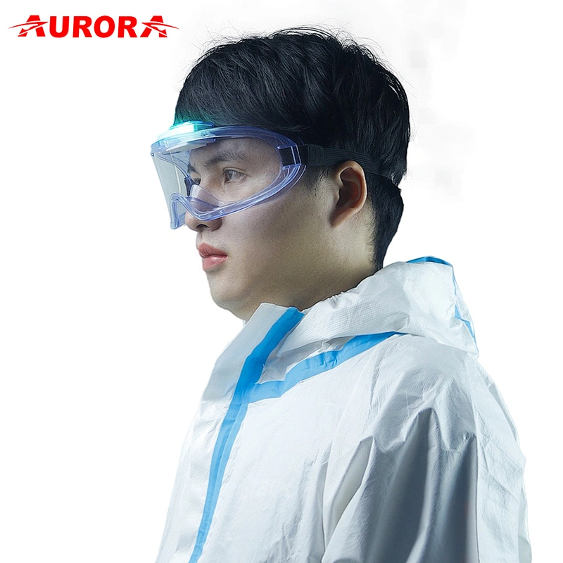2020 New Patent Air Purifier Anti Fog Safety Glasses Electronic Zero Fog Goggles For Hospital